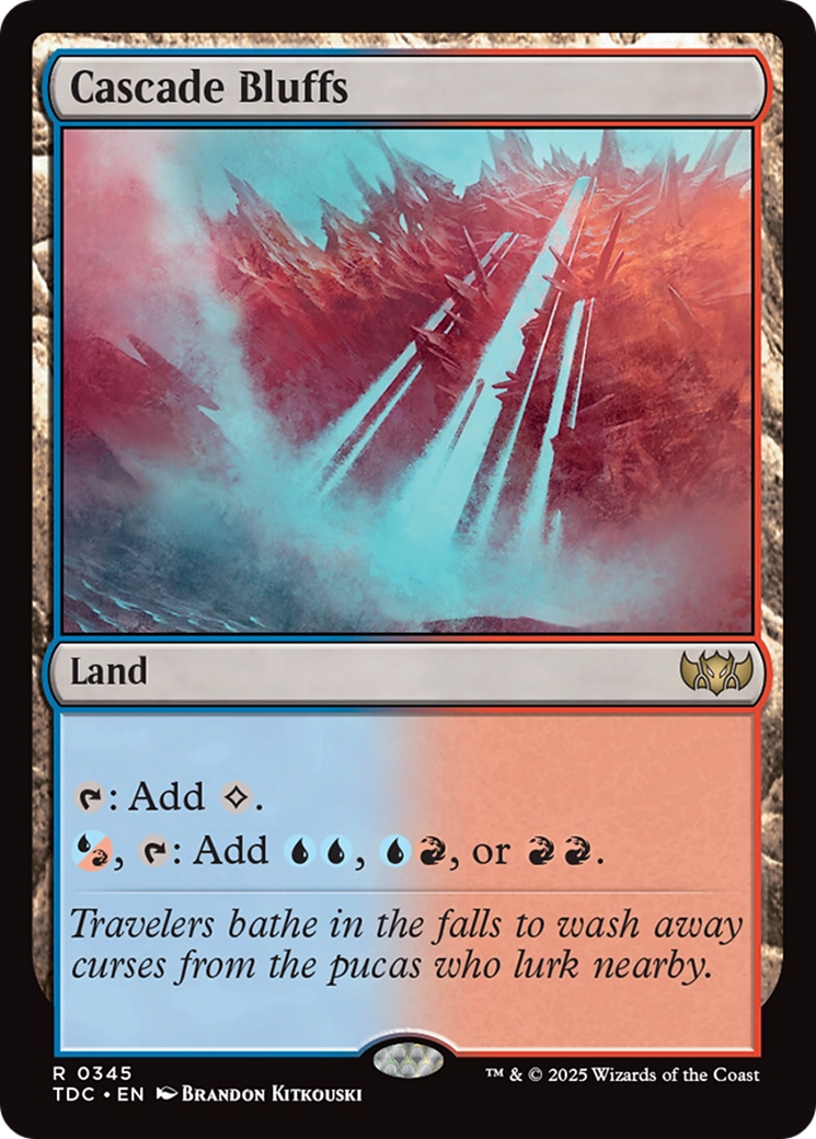 Cascade Bluffs [Tarkir: Dragonstorm Commander] | Devastation Store