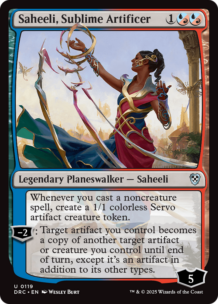 Saheeli, Sublime Artificer [Aetherdrift Commander] | Devastation Store