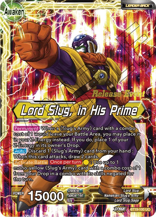 Lord Slug // Lord Slug, in His Prime (Fighter's Ambition Holiday Pack) (BT19-100) [Tournament Promotion Cards] | Devastation Store