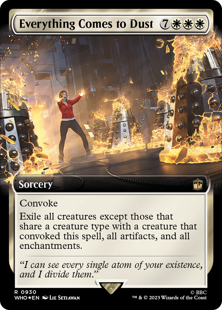 Everything Comes to Dust (Extended Art) (Surge Foil) [Doctor Who] | Devastation Store