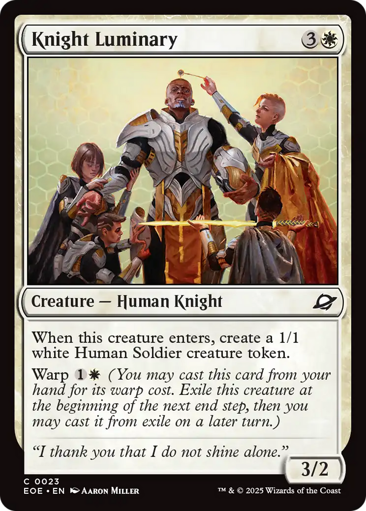 Knight Luminary [Edge of Eternities] | Devastation Store