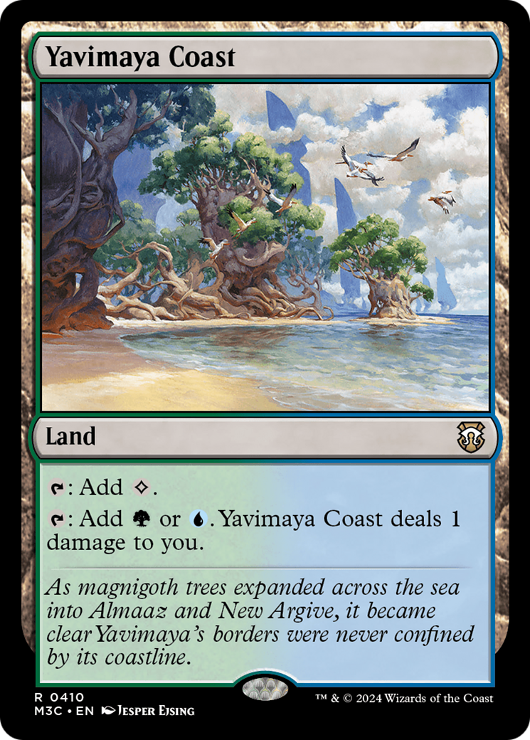 Yavimaya Coast (Ripple Foil) [Modern Horizons 3 Commander] | Devastation Store