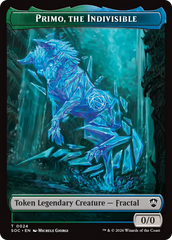 Primo, The Indivisble // Treasure Double-Sided Token [Secrets of Strixhaven Commander Tokens] | Devastation Store