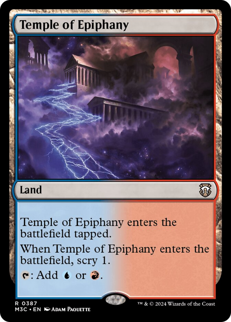 Temple of Epiphany (Ripple Foil) [Modern Horizons 3 Commander] | Devastation Store