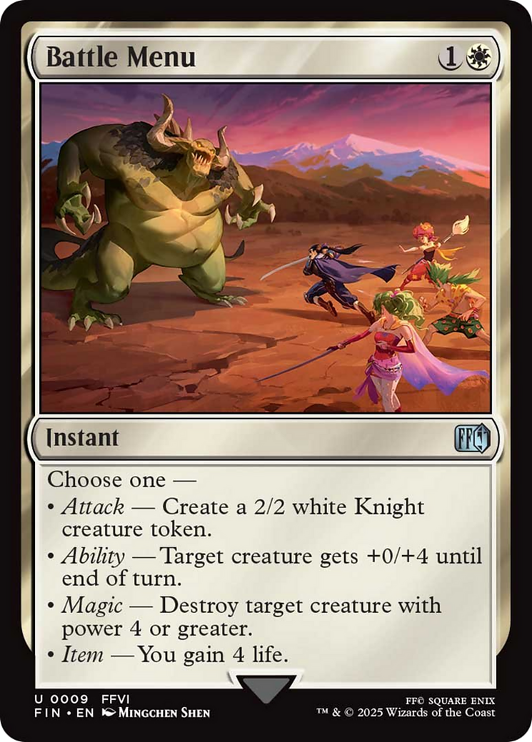 Battle Menu [FINAL FANTASY] | Devastation Store