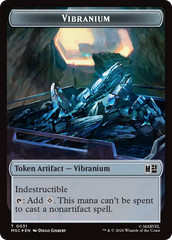 The Monarch (016) // Vibranium (031) Double-Sided Token (Surge Foil) [Marvel Super Heroes Commander Tokens] | Devastation Store