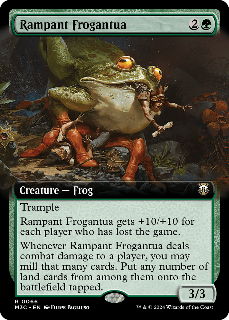 Rampant Frogantua (Extended Art) [Modern Horizons 3 Commander] | Devastation Store