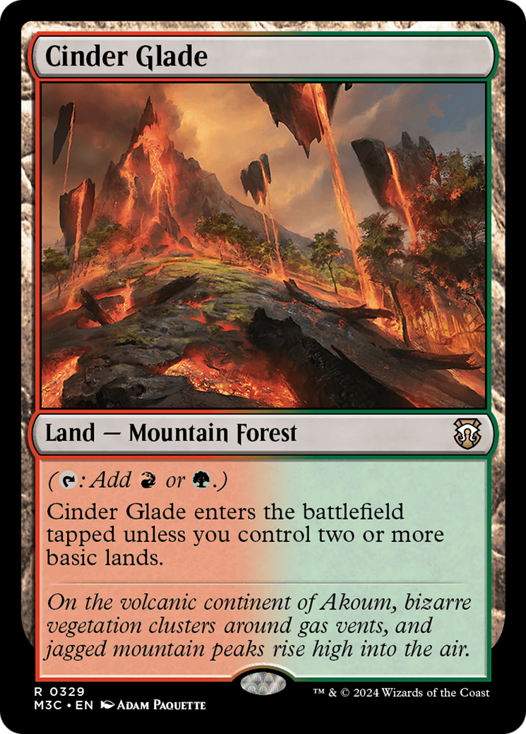 Cinder Glade (Ripple Foil) [Modern Horizons 3 Commander] | Devastation Store