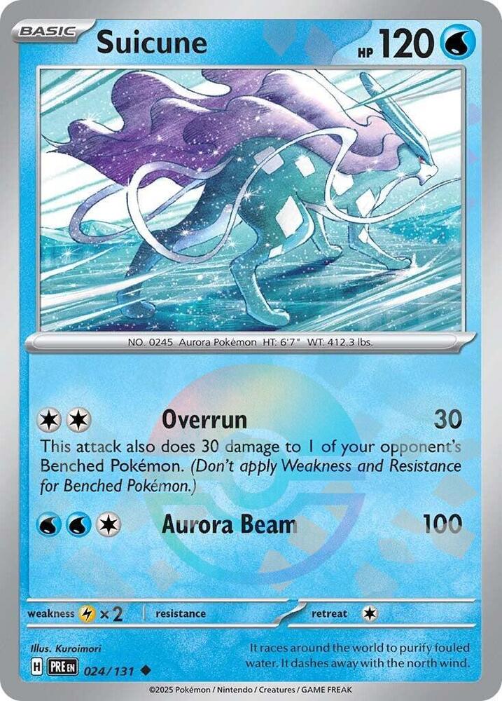 Suicune (024/131) (Poke Ball Pattern) [Scarlet & Violet: Prismatic Evolutions] | Devastation Store