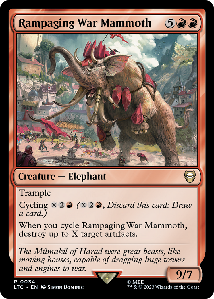 Rampaging War Mammoth [The Lord of the Rings: Tales of Middle-Earth Commander] | Devastation Store