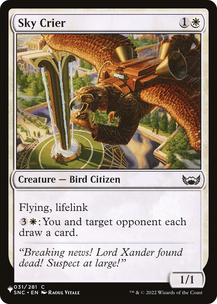 Sky Crier [The List Reprints] | Devastation Store