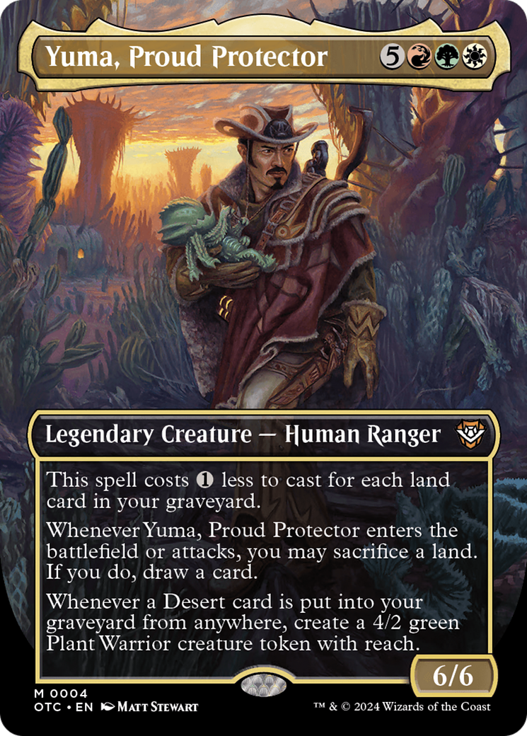 Yuma, Proud Protector (Borderless) [Outlaws of Thunder Junction Commander] | Devastation Store