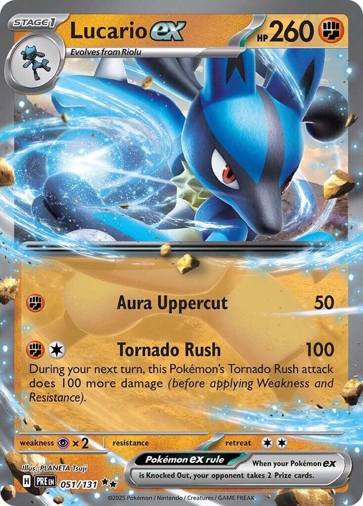 Lucario ex (051/131) [Scarlet & Violet: Prismatic Evolutions] | Devastation Store