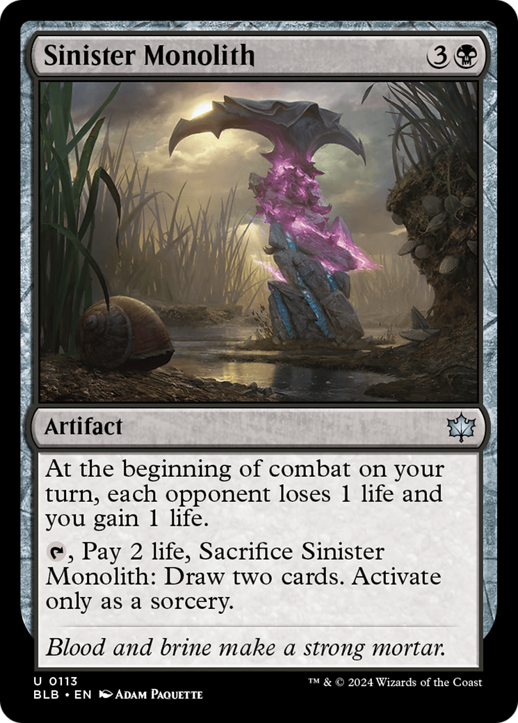 Sinister Monolith [Bloomburrow] | Devastation Store