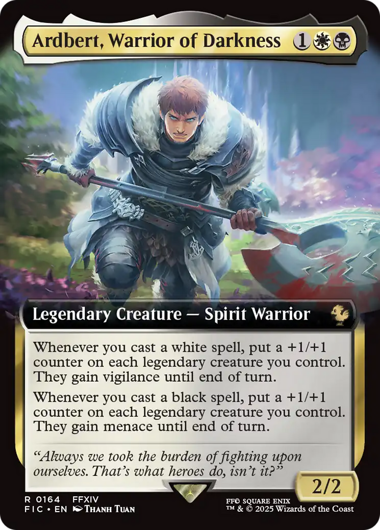 Ardbert, Warrior of Darkness (Extended Art) [FINAL FANTASY Commander] | Devastation Store