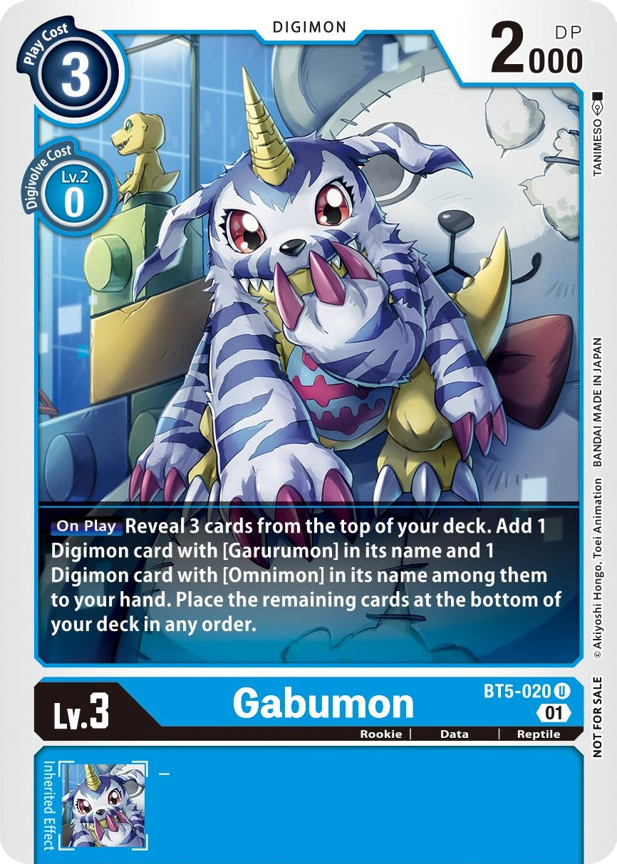 Gabumon [BT5-020] (Winner Pack New Awakening) [Battle of Omni] | Devastation Store