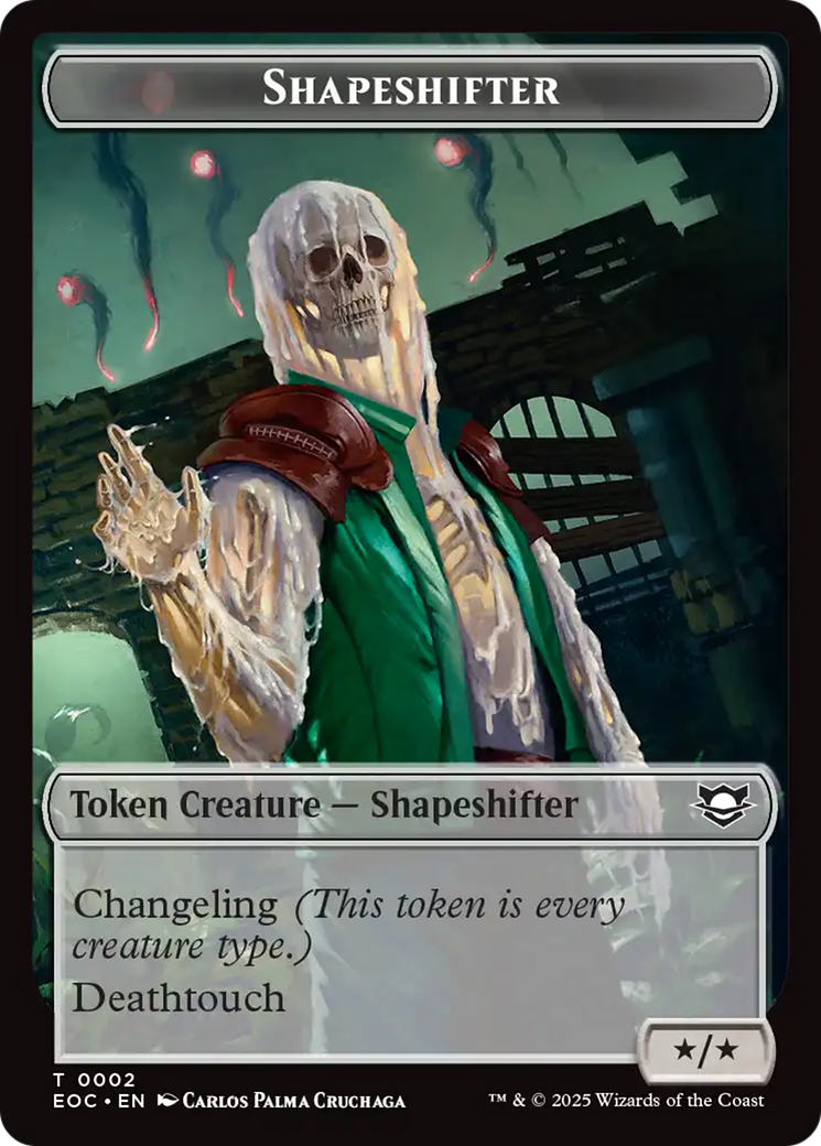 Shapeshifter // Golem (0013) Double-Sided Token [Edge of Eternities Commander Tokens] | Devastation Store