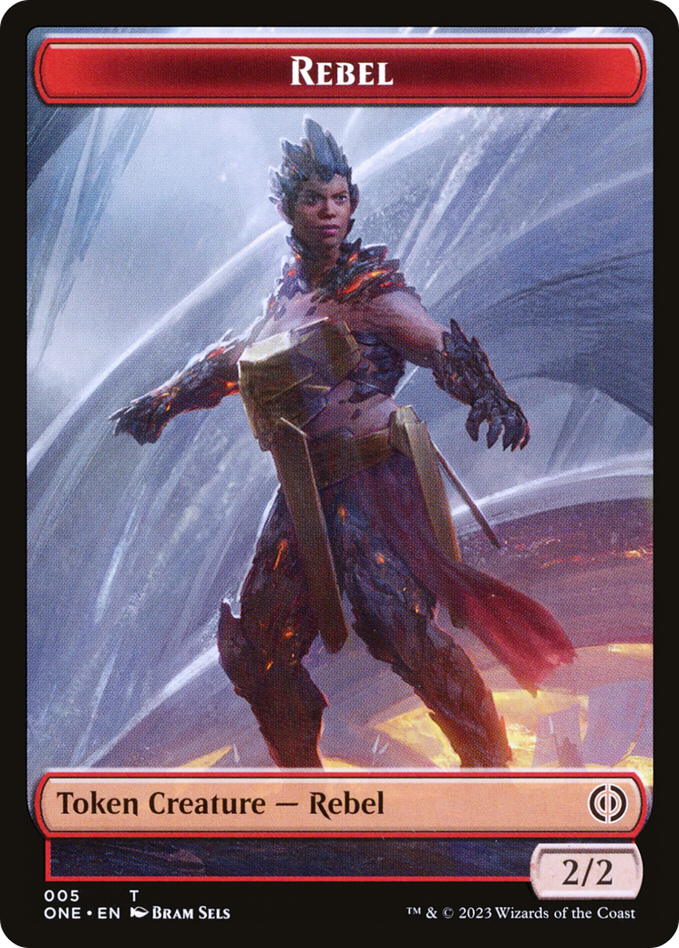 Rebel Token [Phyrexia: All Will Be One Tokens] | Devastation Store