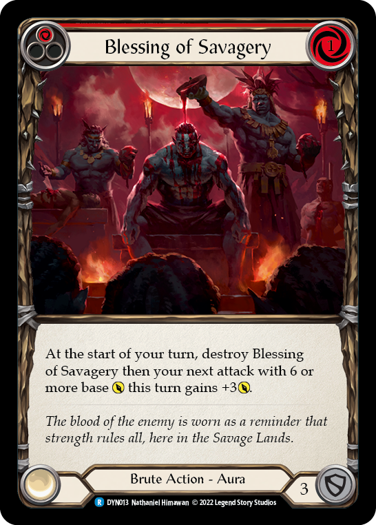 Blessing of Savagery (Red) [DYN013] (Dynasty) | Devastation Store