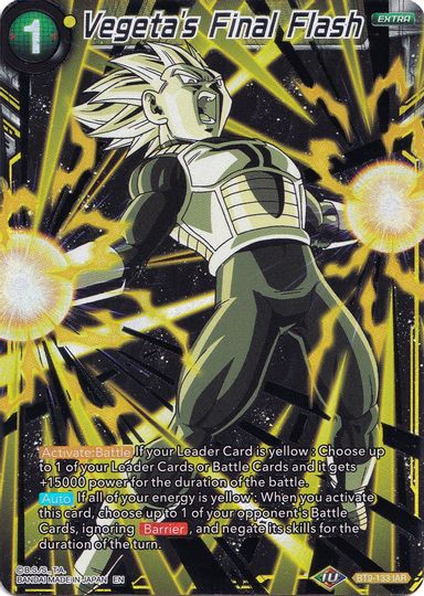 Vegeta's Final Flash (Collector's Selection Vol. 1) (BT9-133) [Promotion Cards] | Devastation Store
