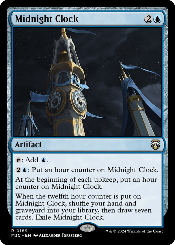 Midnight Clock (Ripple Foil) [Modern Horizons 3 Commander] | Devastation Store