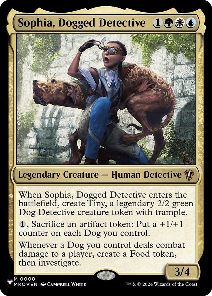 Sophia, Dogged Detective (MKC) [The List] | Devastation Store