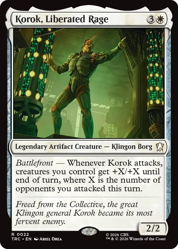Korok, Liberated Rage (Surge Foil) [Star Trek Commander] | Devastation Store