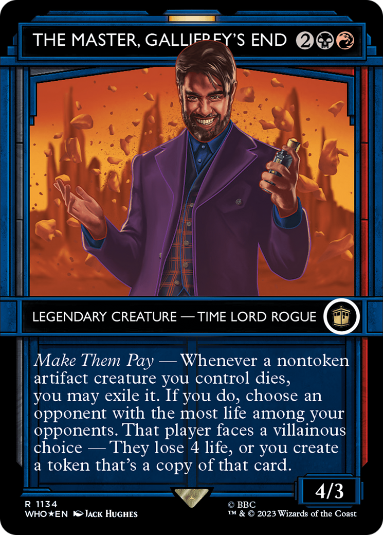 The Master, Gallifrey's End (Showcase) (Surge Foil) [Doctor Who] | Devastation Store