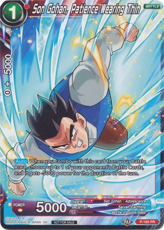 Son Gohan, Patience Wearing Thin (P-165) [Promotion Cards] | Devastation Store