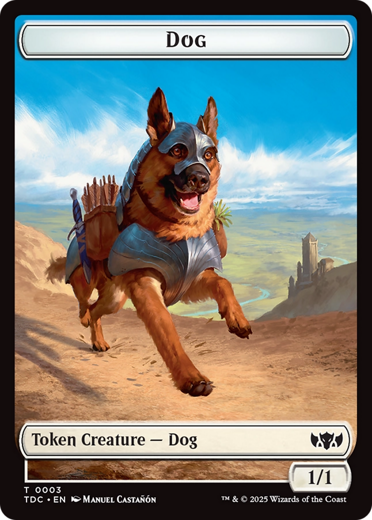 Dog // Goblin Double-Sided Token [Tarkir: Dragonstorm Commander Tokens] | Devastation Store