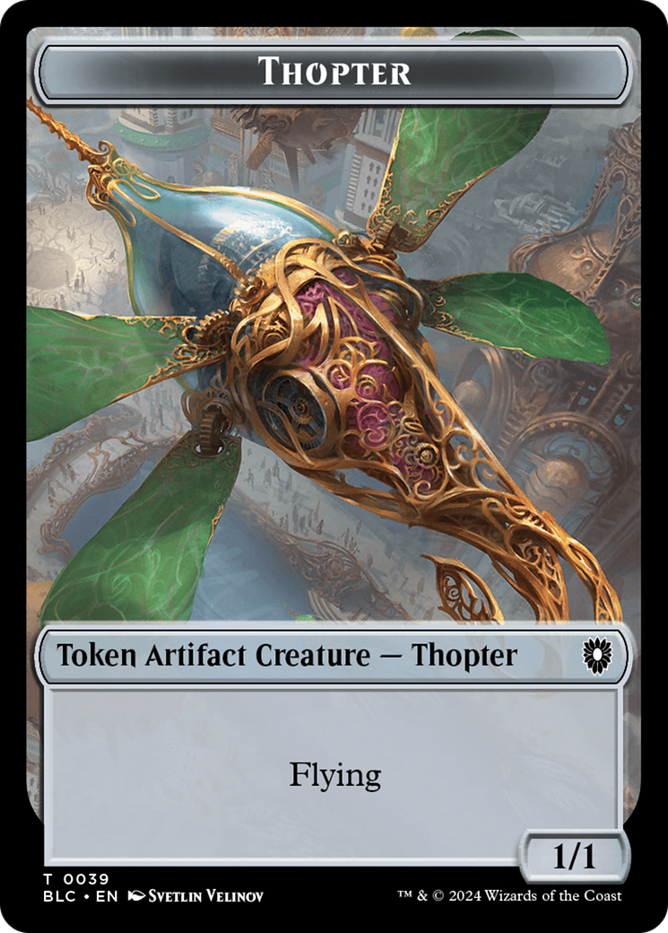 Goblin // Thopter Double-Sided Token [Bloomburrow Commander Tokens] | Devastation Store