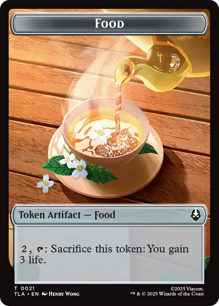Monk // Food (0021) Double-Sided Token [Avatar: The Last Airbender Tokens] | Devastation Store