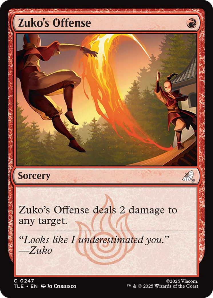 Zuko's Offense [Avatar: The Last Airbender: Eternal-Legal] | Devastation Store