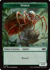 Wall // Spider Double-Sided Token [Tarkir: Dragonstorm Commander Tokens] | Devastation Store