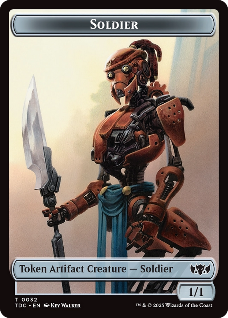 Solider (0032) // Copy Double-Sided Token [Tarkir: Dragonstorm Commander Tokens] | Devastation Store