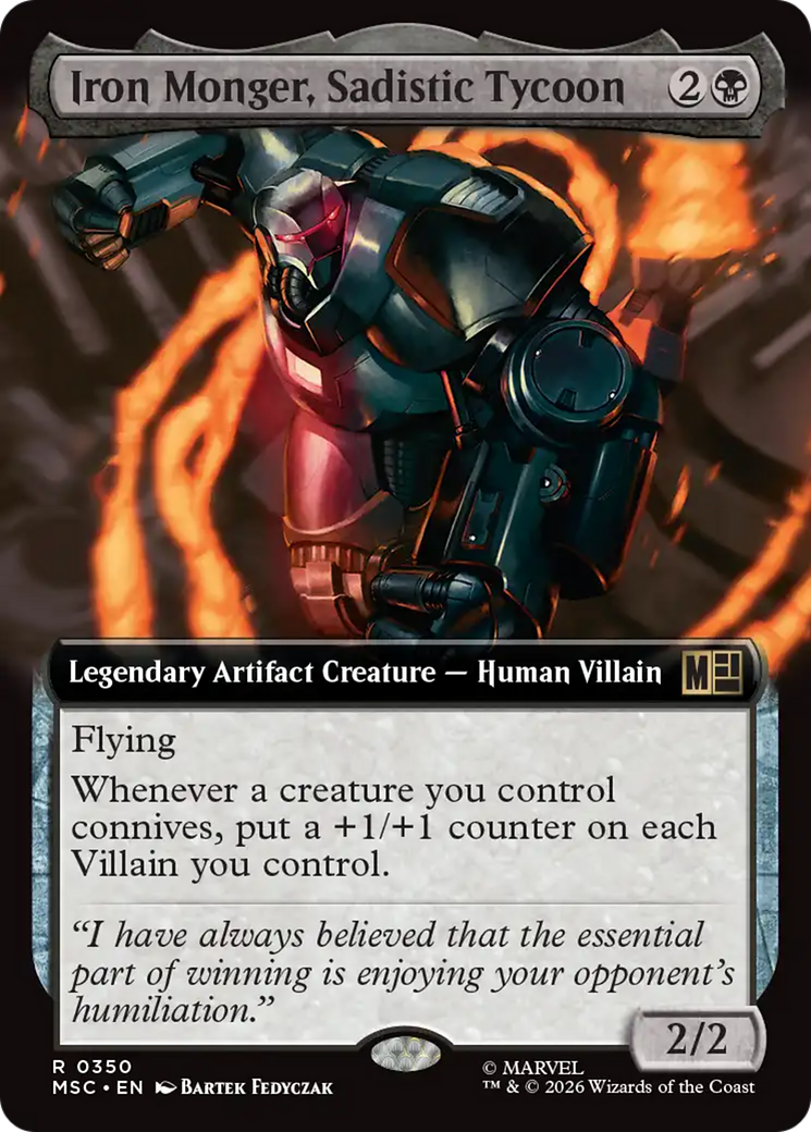 Iron Monger, Sadistic Tycoon (Extended Art) [Marvel Super Heroes Commander] | Devastation Store