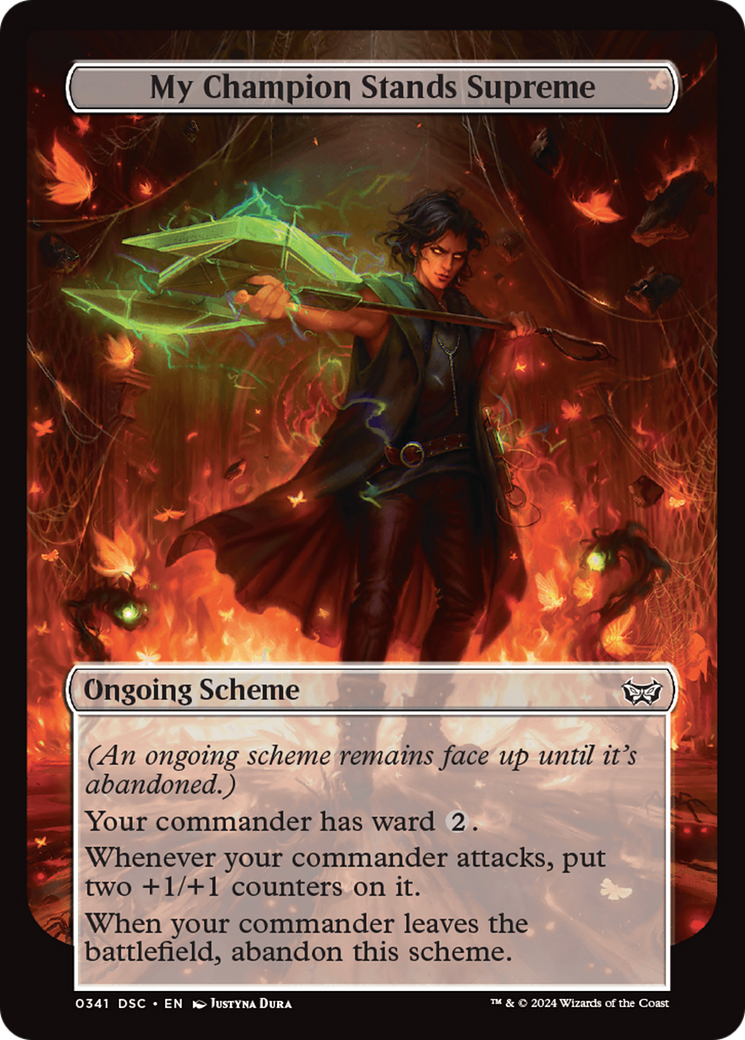 My Champion Stands Supreme (Full Art) [Duskmourn: House of Horror Commander] | Devastation Store