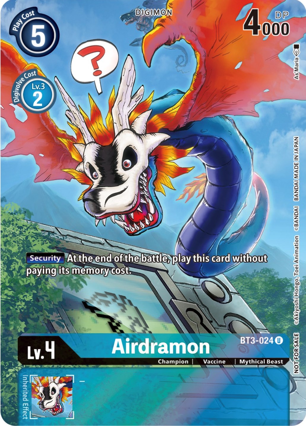 Airdramon [BT3-024] (25th Special Memorial Pack) [Release Special Booster Promos] | Devastation Store