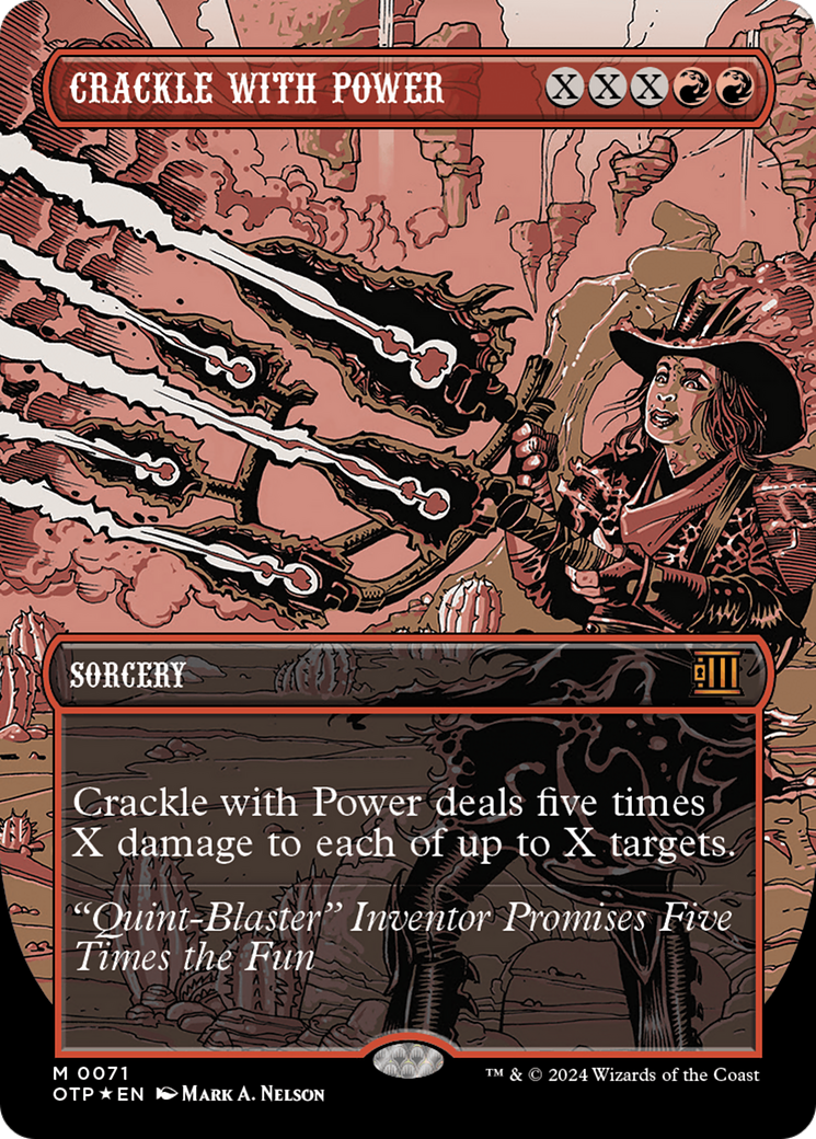 Crackle with Power (Textured Foil) [Outlaws of Thunder Junction: Breaking News] | Devastation Store