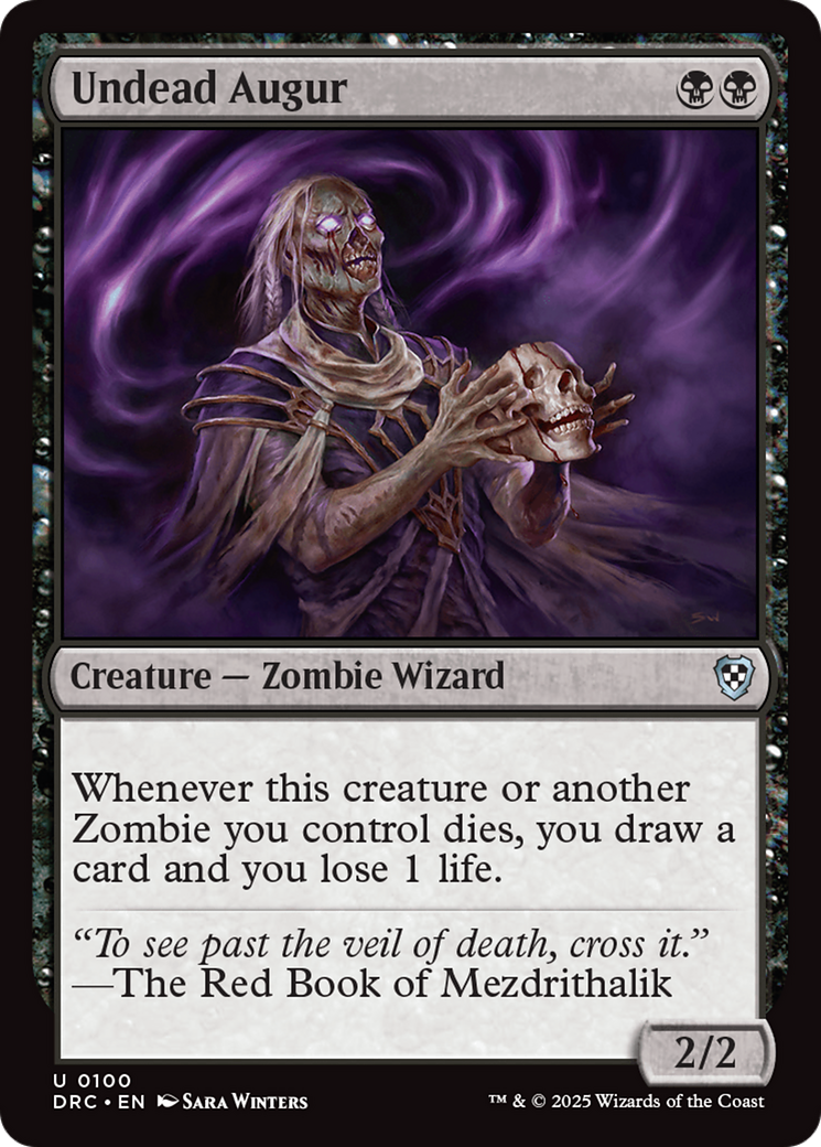 Undead Augur [Aetherdrift Commander] | Devastation Store