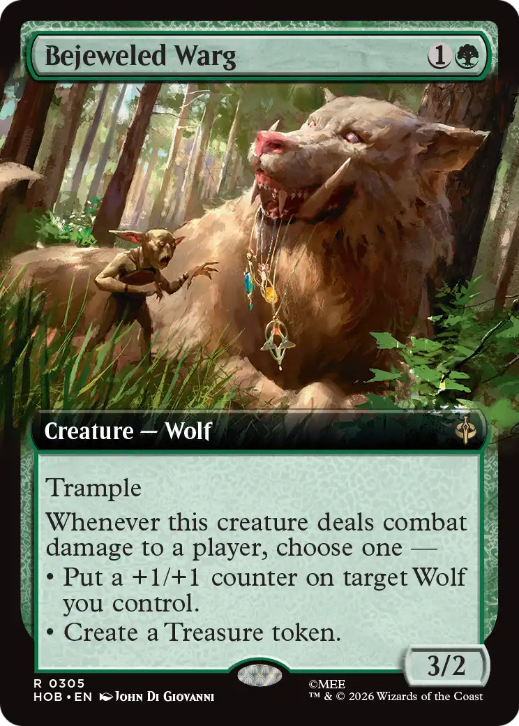 Bejeweled Warg (Extended Art) [The Hobbit] | Devastation Store