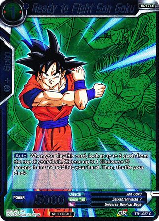 Ready to Fight Son Goku (Event Pack 2 - 2018) (TB1-027) [Promotion Cards] | Devastation Store
