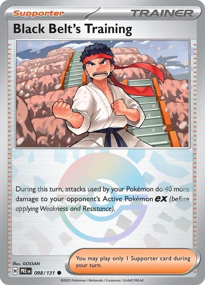 Black Belt's Training (098/131) (Poke Ball Pattern) [Scarlet & Violet: Prismatic Evolutions] | Devastation Store