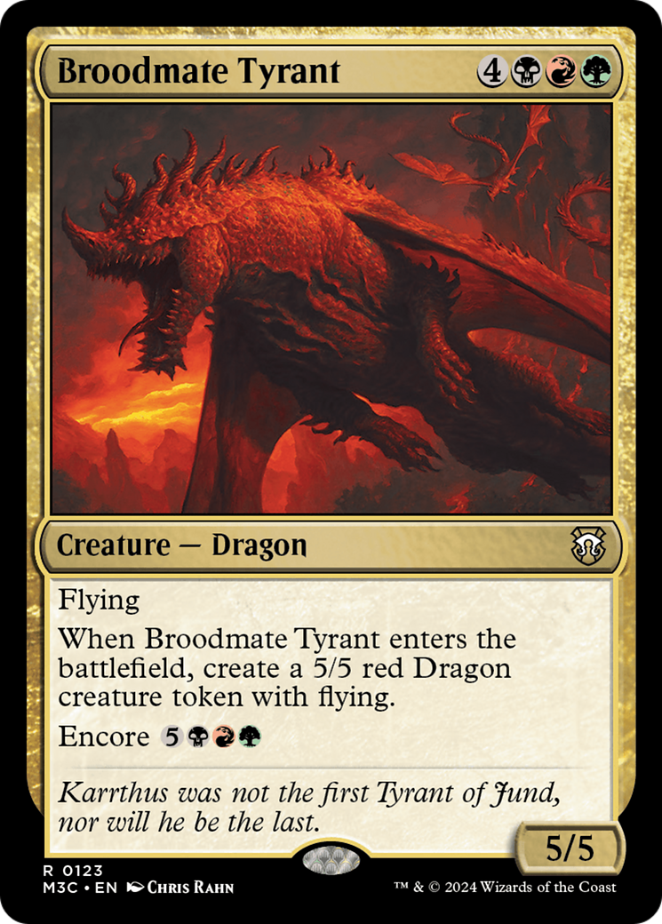 Broodmate Tyrant (Extended Art) (Ripple Foil) [Modern Horizons 3 Commander] | Devastation Store