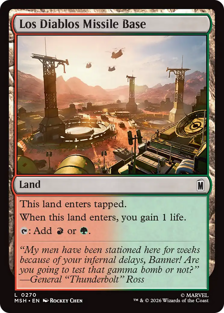 Los Diablos Missile Base [Marvel Super Heroes] | Devastation Store