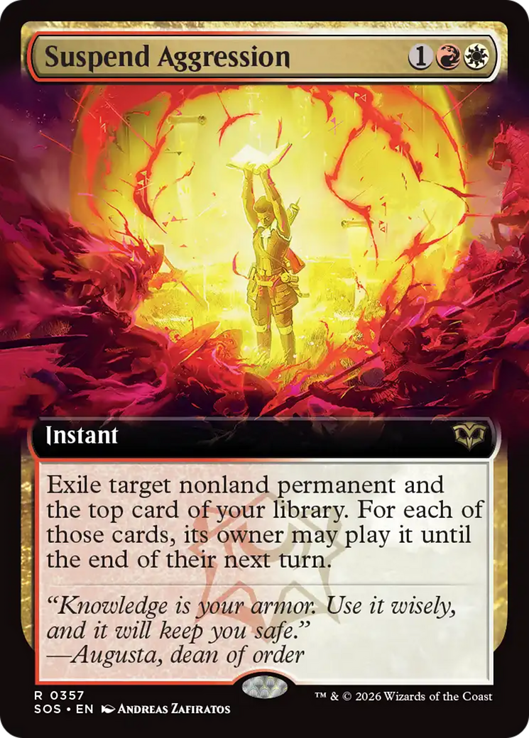 Suspend Aggression (Extended Art) [Secrets of Strixhaven] | Devastation Store
