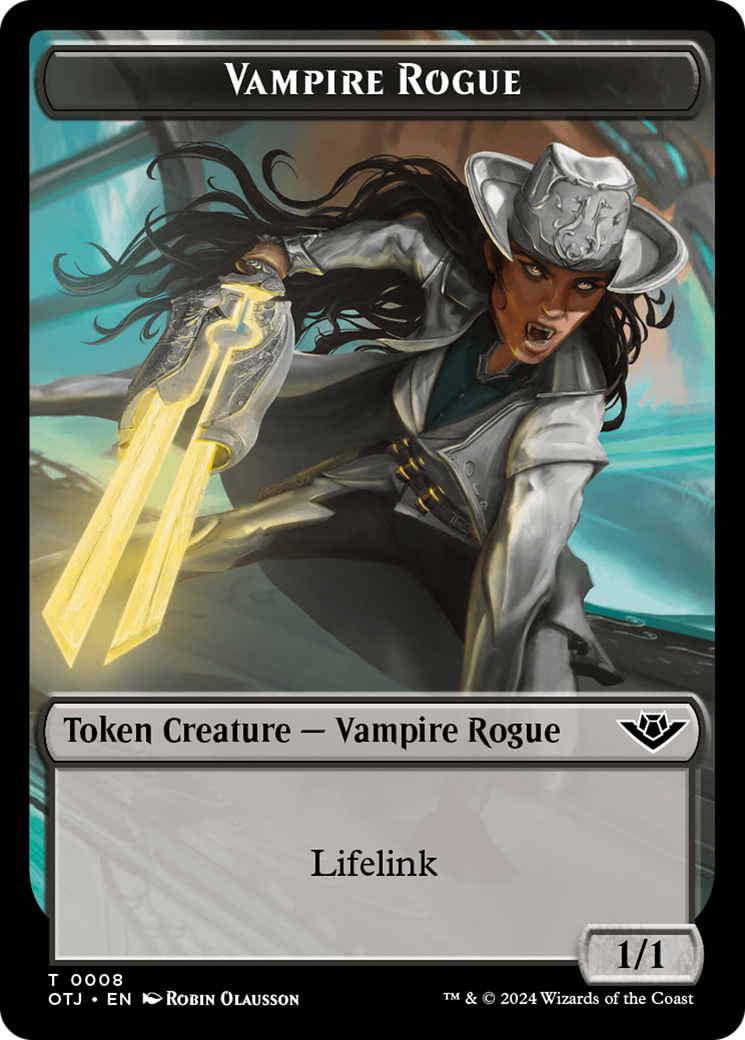 Vampire Rogue Token [Outlaws of Thunder Junction Tokens] | Devastation Store