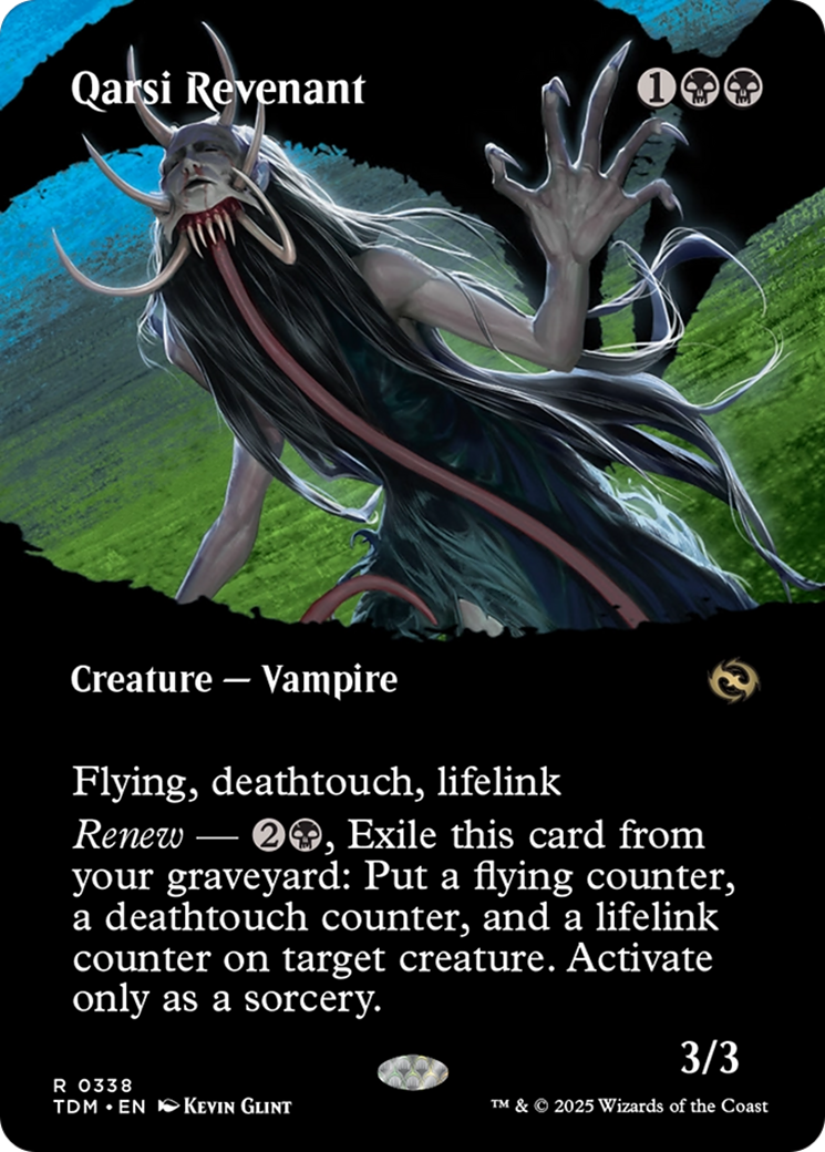 Qarsi Revenant (Borderless) [Tarkir: Dragonstorm] | Devastation Store