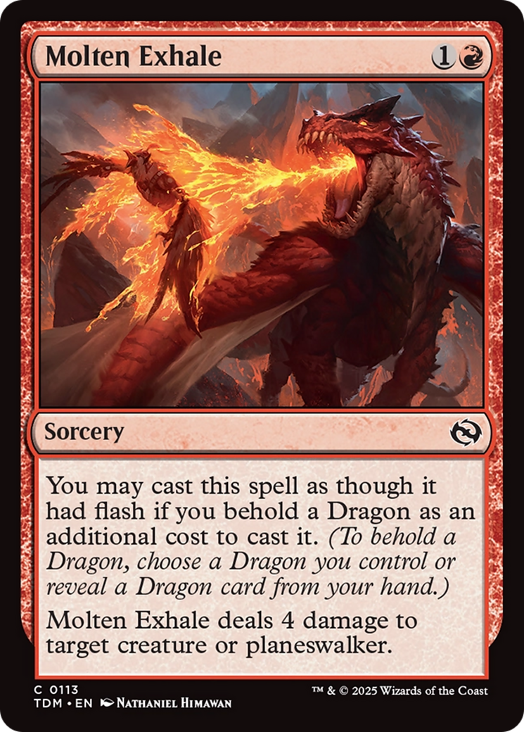 Molten Exhale [Tarkir: Dragonstorm] | Devastation Store