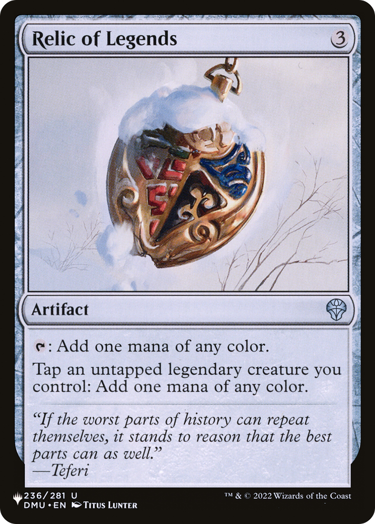 Relic of Legends [The List Reprints] | Devastation Store